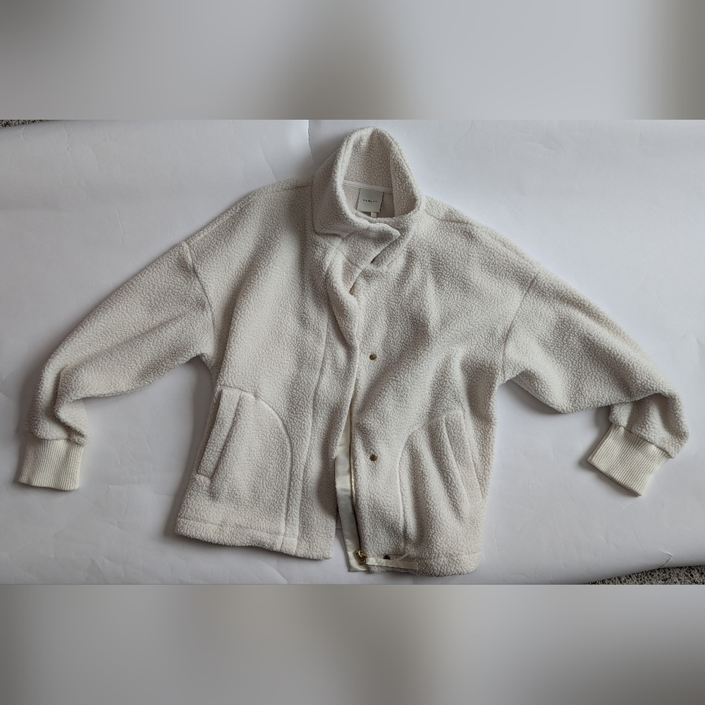 Varley Maryland Fleece Jacket - Medium - Whisper White